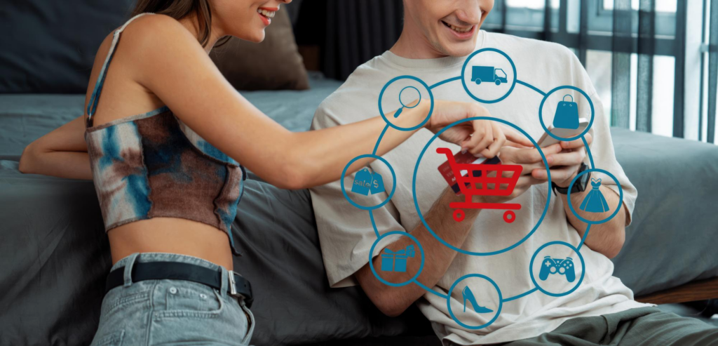 Imagem decorativa simbolizando o papel da Inteligência Artificial no Omnichannel