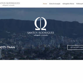 Site Santos Rodrigues Advogados